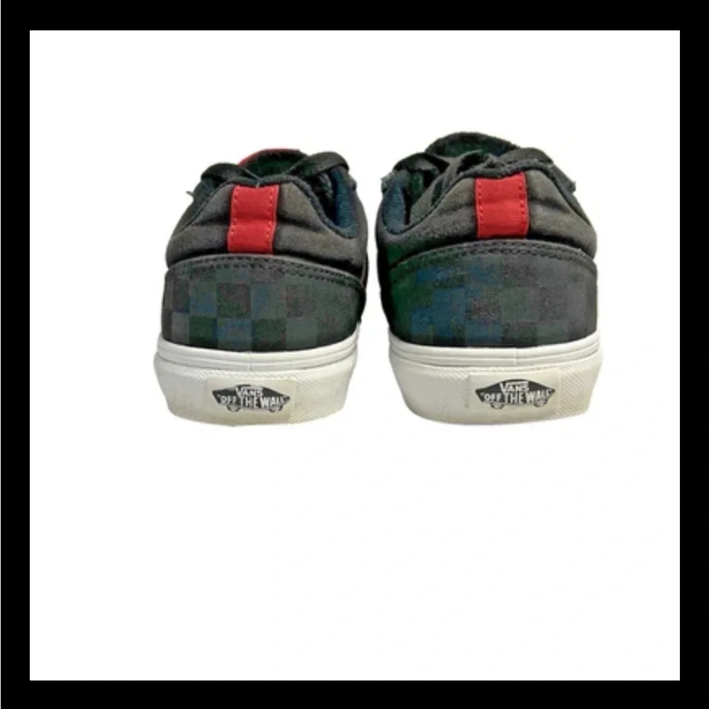 Vans Off The Wall Seldan Black & Red Checkerboard Skate Sneakers Womens 8.5 M 7 - Picture 8 of 12